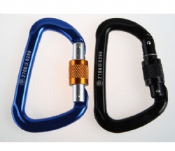 Outdoor mountaineering buckle D-type main lock rock climbing fast hanging wire buckle main lock aluminum alloy climbing buckle lock