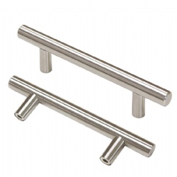 Stainless steel cabinet wardrobe door t-shaped handle hollow drawer handle furniture door thickened glass door handle wholesale