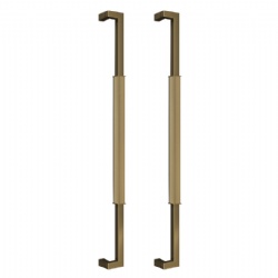 2022 new thickened 304 stainless steel handle golden glass door handle modern solid wood framed door handle