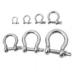 D-shaped shackle U-shaped shackle 304 stainless steel bow-shaped horseshoe buckle lifting ring lifting tool shackle connection