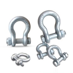 Shackle American standard buckle lifting ring D-shaped lifting ear horseshoe-shaped clasp lifting tool lock buckle heavy-duty connection buckle